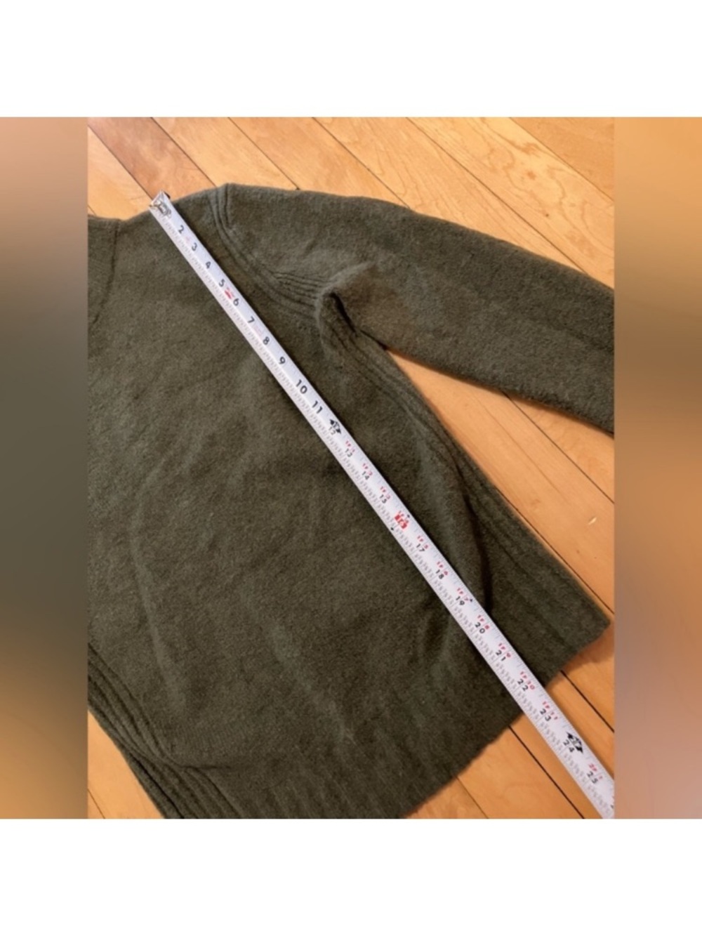 J. Crew Olive Green Wool Alpaca Mockneck Sweater Small - Picture 8 of 9